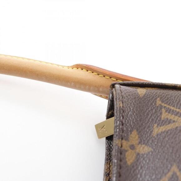 LOUIS VUITTON Authentic Brown Monogram Leather Looping GM Shoulder Bag - Picture 8 of 12